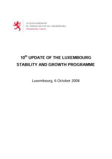10h update of the Luxembourg stability and growth programme