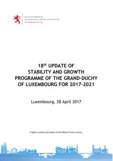 18th update of the stability and growth programme of the Grand Duchy of Luxembourg for the 2017-2021