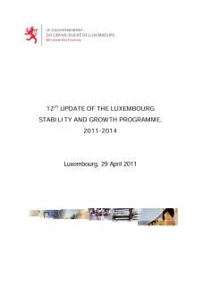 12th update of the Luxembourg stability and growth programme 2011-2014