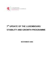 7th update of the Luxembourg stability and growth programme